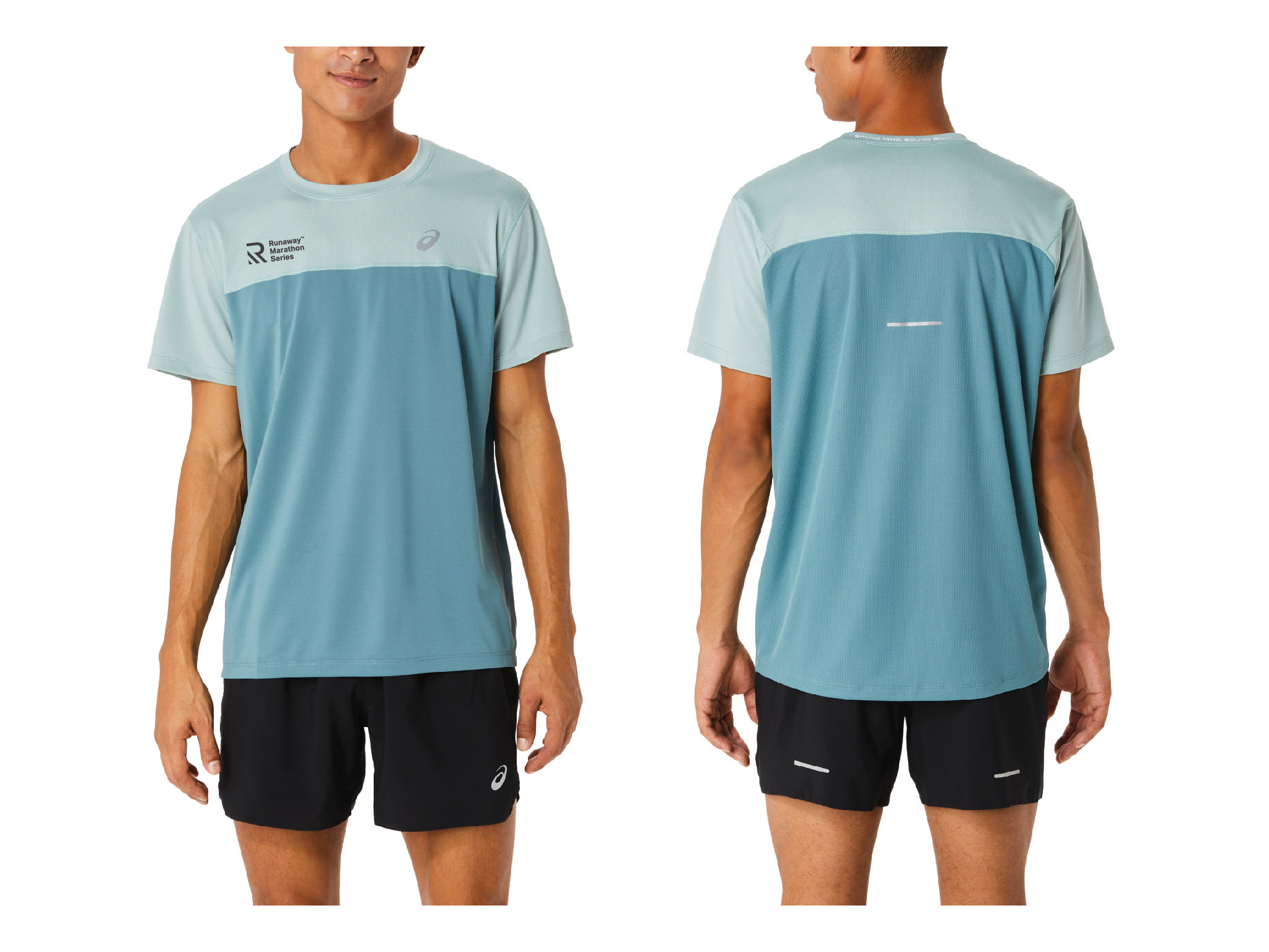 MEN'S LA MARATHON SHORT SLEEVE, Asics Blue, T-Shirts & Tops