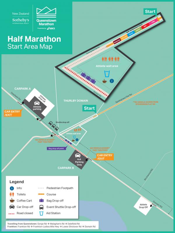 QM24 Half Marathon Start Area Map 14.11