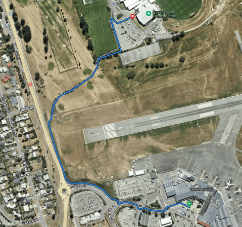 Walking route to QEC